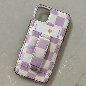 Walli CHECK IT by Kaley Munday iPhone 11 Pro Max Case Card Holder Finger Loop